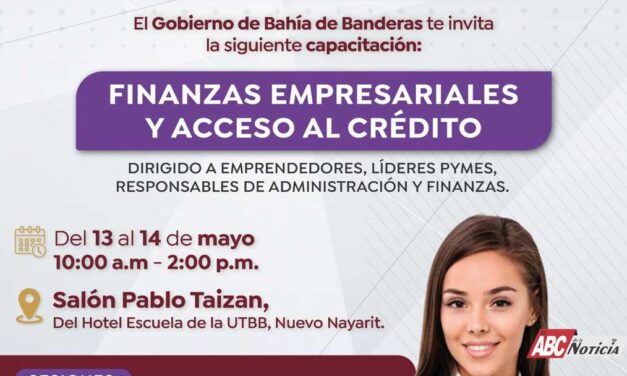 Gobierno de Bahía de Banderas invita a capacitación sobre finanzas empresariales y acceso al crédito