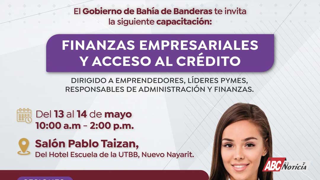 Gobierno de Bahía de Banderas invita a capacitación sobre finanzas empresariales y acceso al crédito