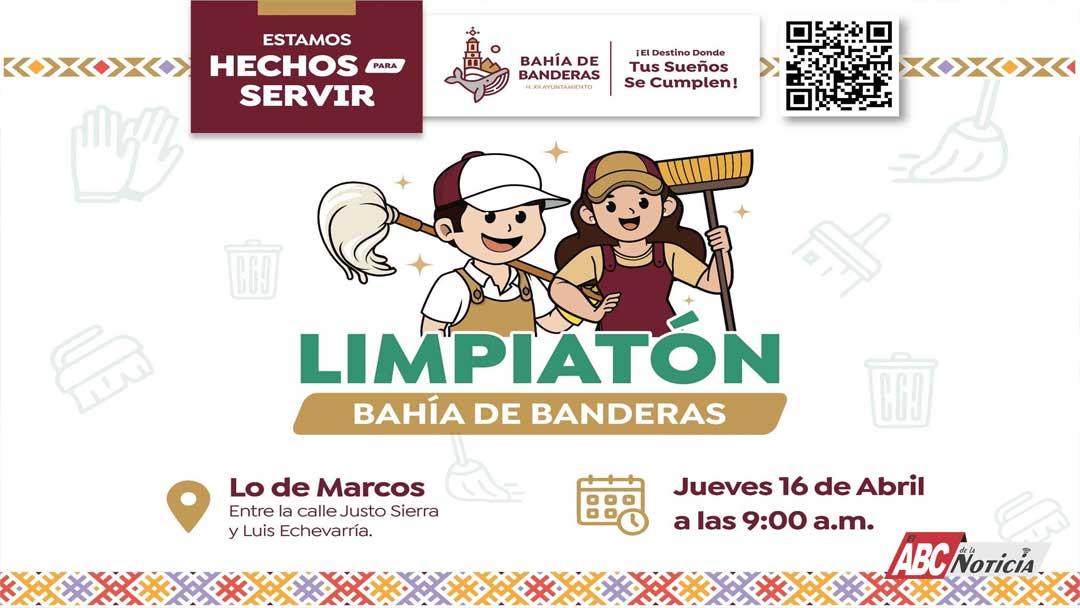 Gobierno de Bahía de Banderas invita a vecinos de Lo de Marcos a sumarse al “Limpiatón”