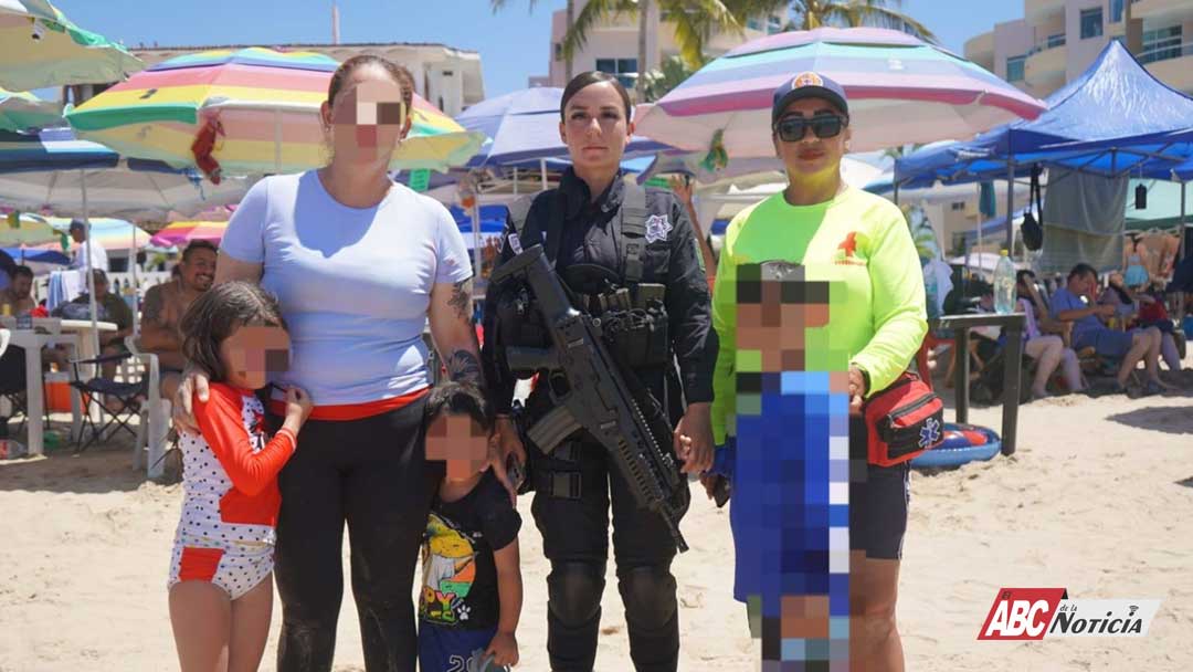 Localiza y reintegra SSPC a menores extraviados durante operativo en Rincón de Guayabitos