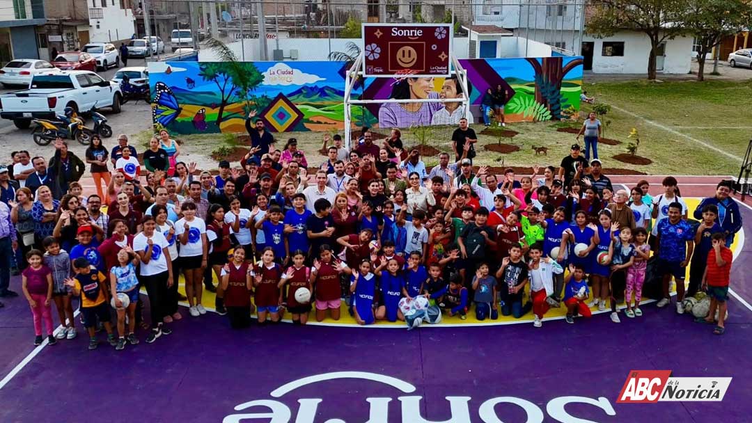 Mejoran espacios deportivos en la colonia Tierra y Libertad en Tepic