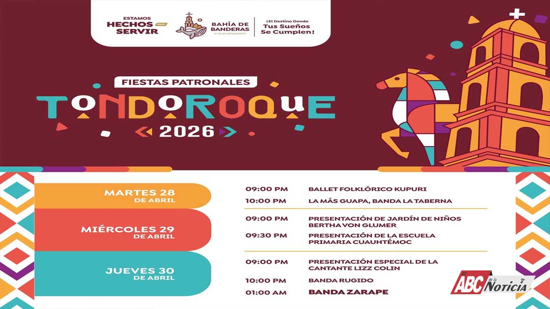 Tondoroque se prepara para sus Fiestas Patronales 2026