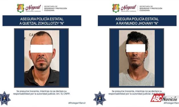 Asegura SSPC a cinco personas en labores de prevención en los municipios de Rosmaorada, Bahía de Banderas, Acaponeta y Tepic