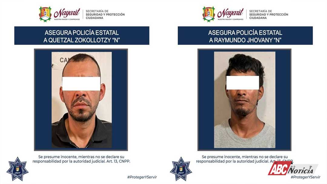 Asegura SSPC a cinco personas en labores de prevención en los municipios de Rosmaorada, Bahía de Banderas, Acaponeta y Tepic