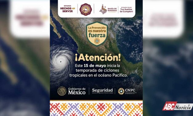 Bahía de Banderas se suma al llamado preventivo ante el inicio de la temporada de ciclones en el Pacífico