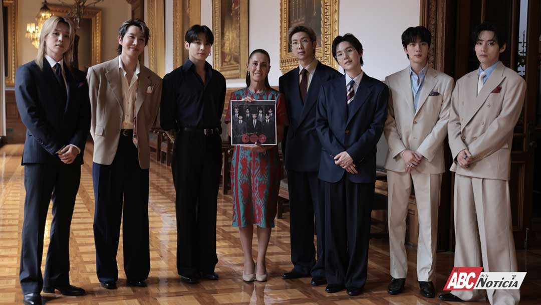 “La música y los valores unen a México y Corea del Sur”: Presidenta Claudia Sheinbaum recibe a BTS en Palacio Nacional