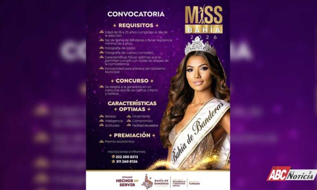 Convocan a jóvenes a participar en “Miss Bahía 2026”