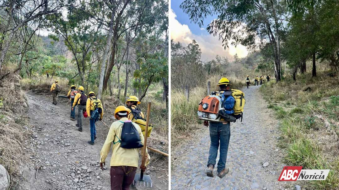 Geraldine Ponce refuerza apoyo para atender incendio en el cerro de San Juan