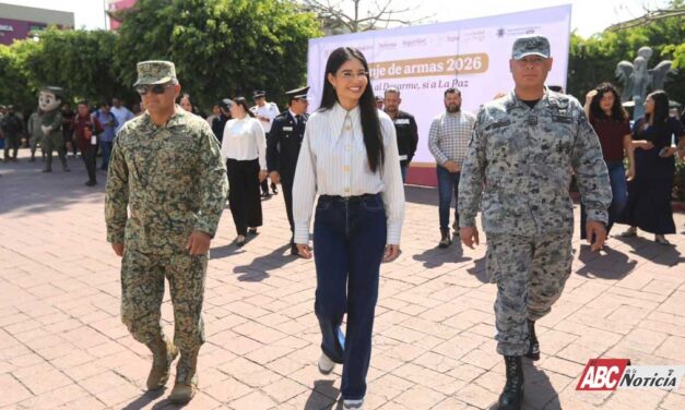 Geraldine Ponce y Gobierno de Claudia Sheinbaum impulsan campaña “Sí al Desarme, Sí a la Paz” en Tepic