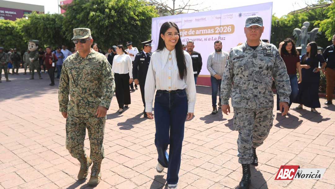 Geraldine Ponce y Gobierno de Claudia Sheinbaum impulsan campaña “Sí al Desarme, Sí a la Paz” en Tepic