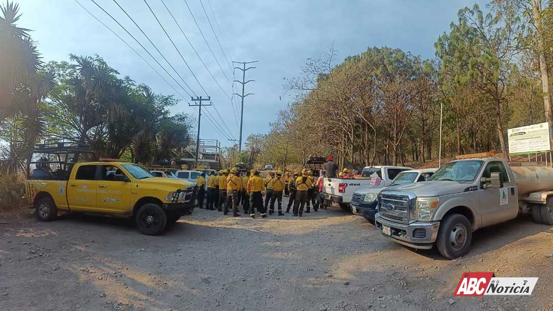 Gobierno del Estado continúa labores para liquidar incendio forestal “El Tecolote” en el cerro San Juan