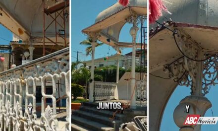 Inicia remodelación del kiosco en la plaza pública de San Juan de Abajo