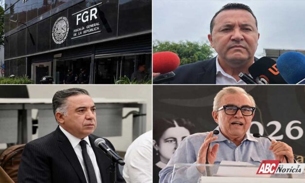 Rocha Moya, Inzunza y exvicefiscal de Sinaloa comparecen ante la FGR
