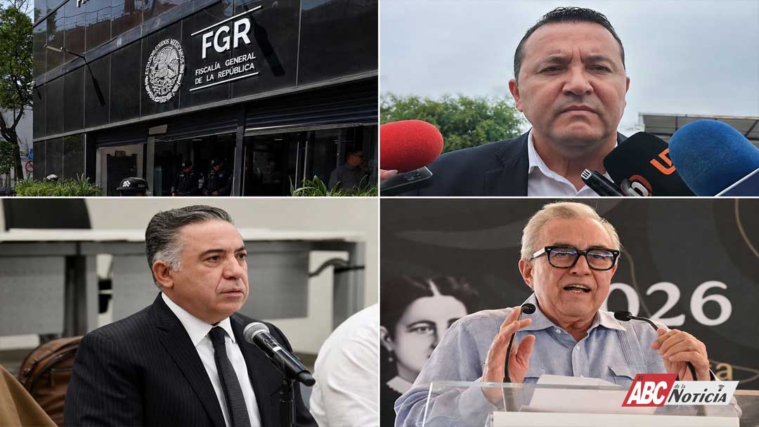 Rocha Moya, Inzunza y exvicefiscal de Sinaloa comparecen ante la FGR