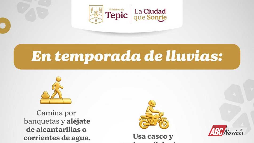 Tepic llama a extremar precauciones ante temporada de lluvias