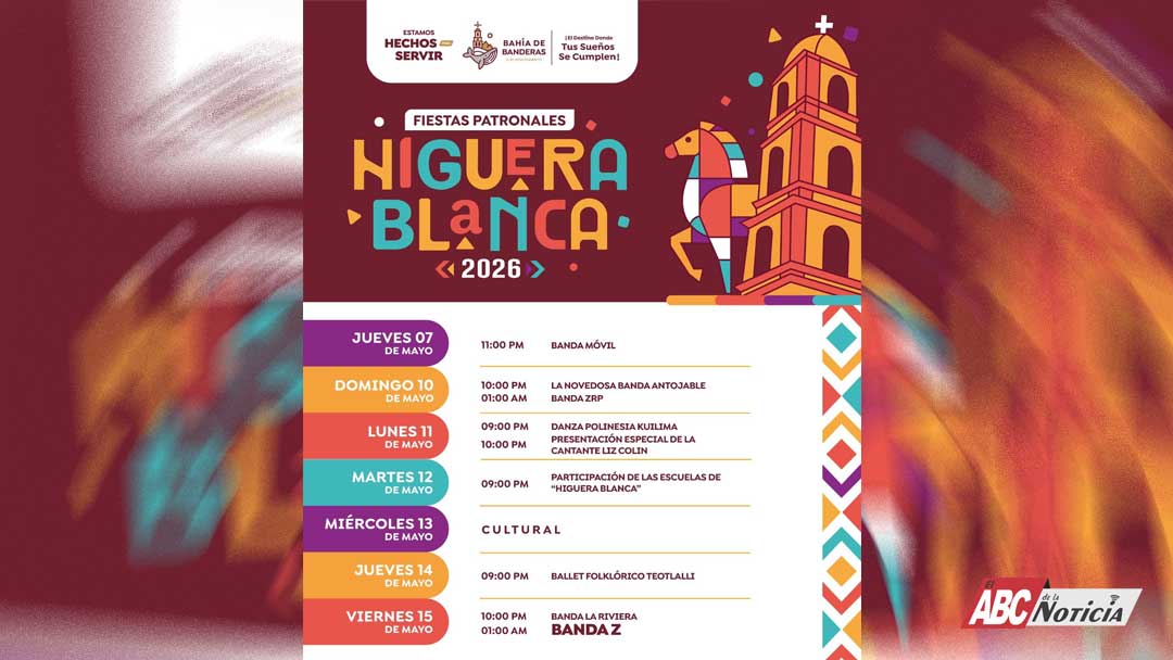 Todo listo para las Fiestas Patronales Higuera Blanca 2026