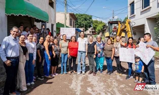 Geraldine Ponce arranca obra elegida por vecinos de la colonia San Juanito y fortalece gobierno de cercanía