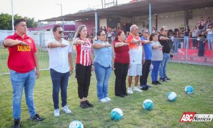 Inauguran el Torneo de Barrio 2026 en Xalisco; promueven deporte y convivencia familiar