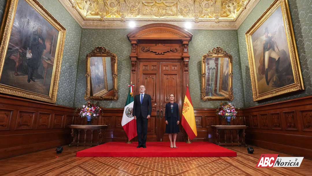 Presidenta Claudia Sheinbaum recibe en Palacio Nacional al Rey Felipe VI
