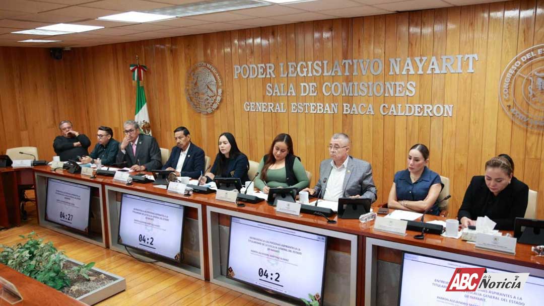 Avanza Congreso en selección de aspirantes a la Fiscalía de Nayarit